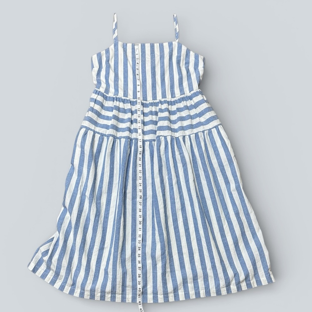 NWT Universal Thread Blue & White Striped Midi Dress - Picture 6 of 7